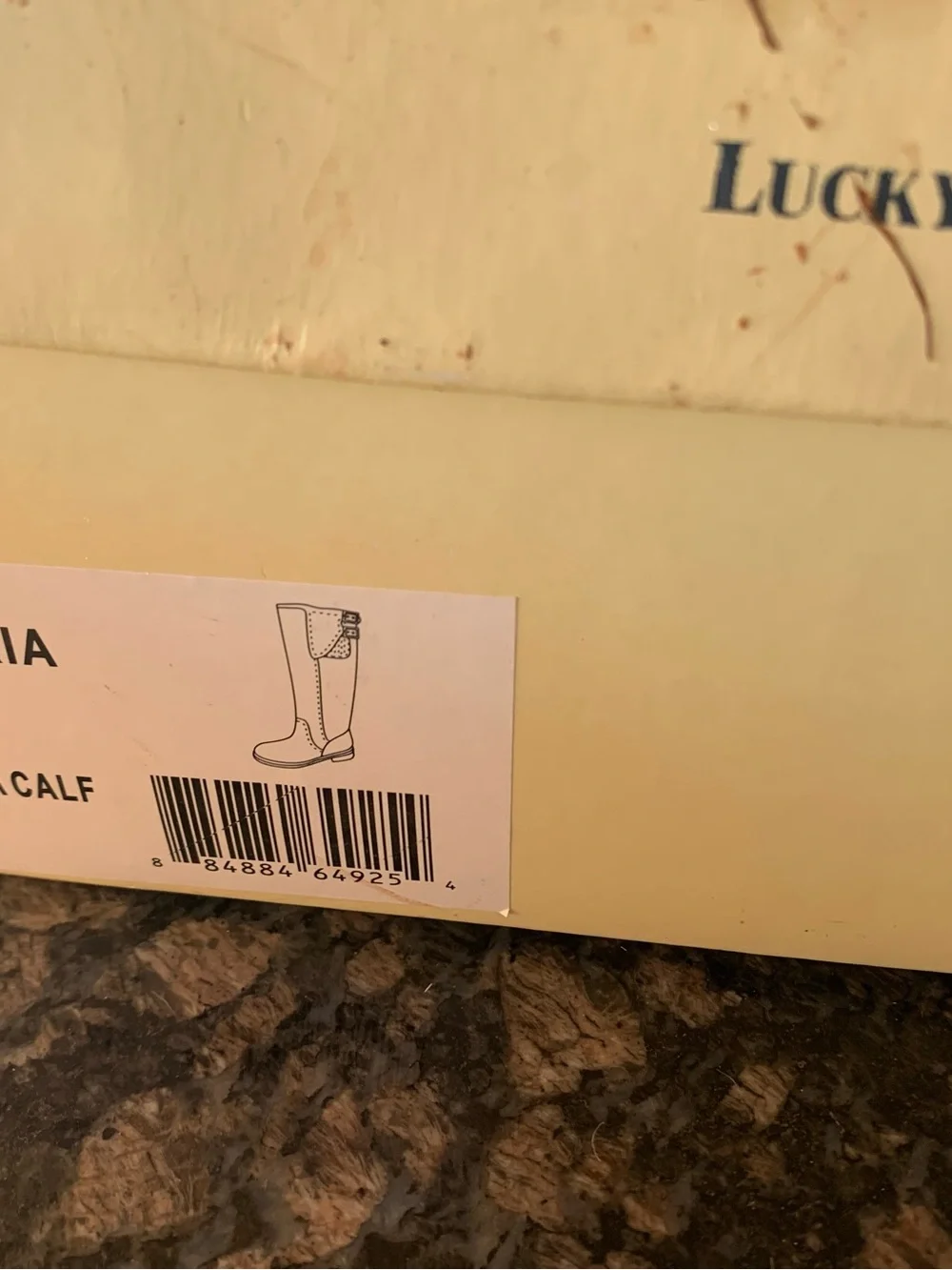 Lucky brand Andria 9 riding boot brand new black